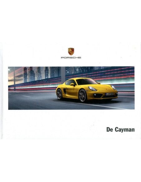 2013 PORSCHE CAYMAN HARDCOVER BROCHURE NEDERLANDS
