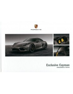2013 PORSCHE EXCLUSIVE CAYMAN HARDCOVER PROSPEKT NIEDERLÄNDISCH