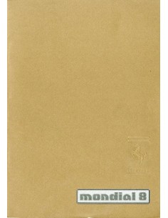 1980 FERRARI MONDIAL 8 PERSMAP ITALIAANS