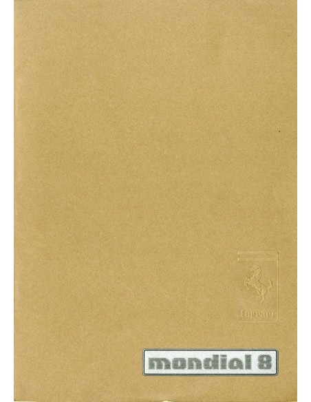 1980 FERRARI MONDIAL 8 PERSMAP ITALIAANS