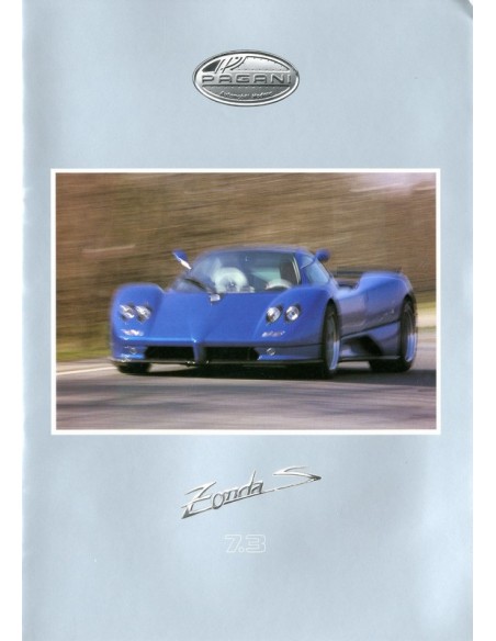 2002 PAGANI ZONDA S 7.3 BROCHURE FRANS