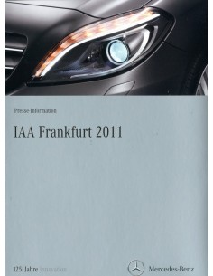 2011 MERCEDES BENZ IAA FRANKFURT PROGRAMMA PERSMAP DUITS