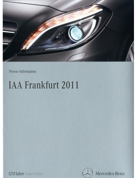 2011 MERCEDES BENZ IAA FRANKFURT PROGRAMMA PERSMAP DUITS