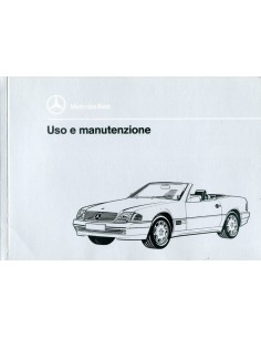 1993 MERCEDES BENZ SL KLASSE INSTRUCTIEBOEKJE ITALIAANS