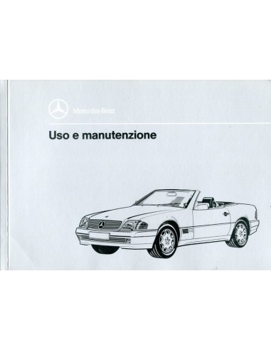 1993 MERCEDES BENZ SL KLASSE INSTRUCTIEBOEKJE ITALIAANS