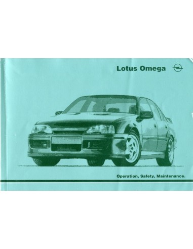 1990 LOTUS OMEGA INSTRUCTIEBOEKJE ENGELS DUITS