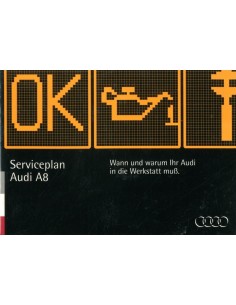 1994 AUDI A8 ONDERHOUDSBOEKJE DUITS
