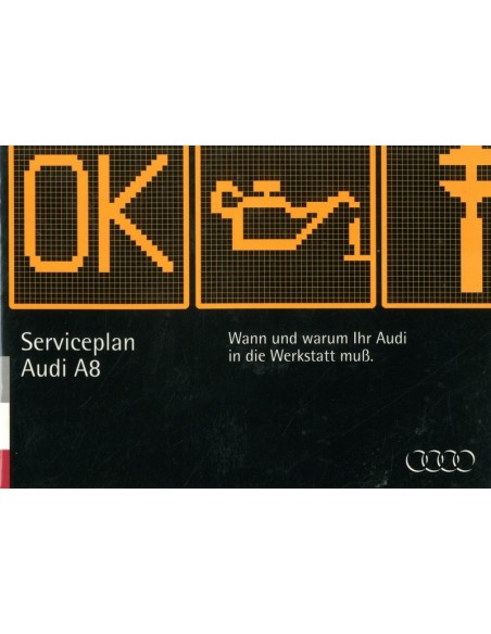 1994 AUDI A8 ONDERHOUDSBOEKJE DUITS