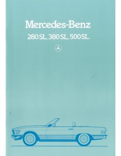 1984 MERCEDES BENZ SL BROCHURE DUITS