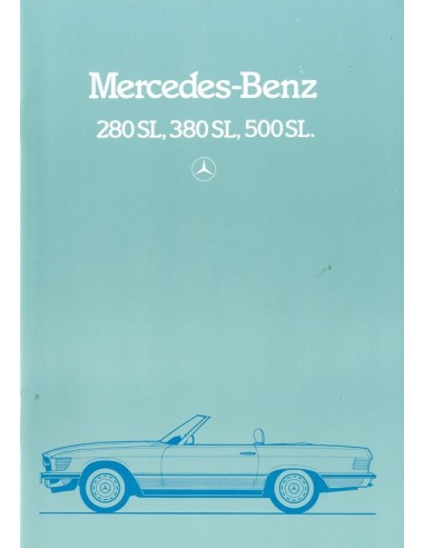 1984 MERCEDES BENZ SL BROCHURE DUITS