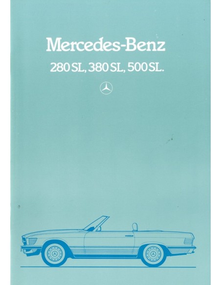 1984 MERCEDES BENZ SL BROCHURE DUITS