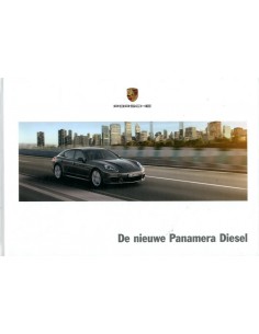 2013 PORSCHE PANAMERA DIESEL HARDCOVER BROCHURE NEDERLANDS