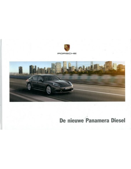 2013 PORSCHE PANAMERA DIESEL HARDCOVER BROCHURE NEDERLANDS