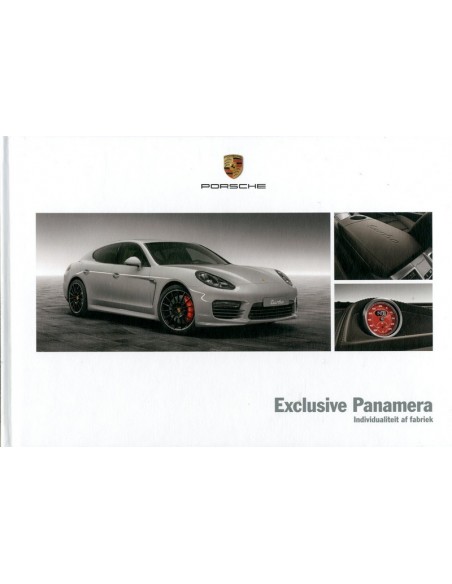 2014 PORSCHE PANAMERA EXCLUSIVE HARDBACK BROCHURE DUTCH