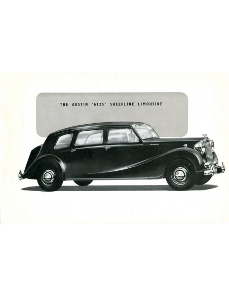 1951 AUSTIN A125 SHEERLINE LIMOUSINE BROCHURE ENGELS