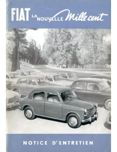 1953 FIAT 1100 INSTRUCTIEBOEKJE FRANS