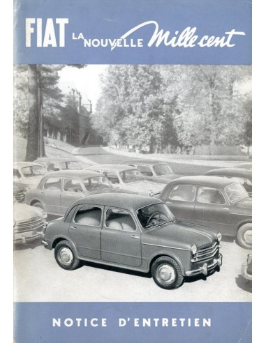 1953 FIAT 1100 INSTRUCTIEBOEKJE FRANS