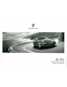 2012 PORSCHE 911 CARRERA HARDCOVER BROCHURE NEDERLANDS 2