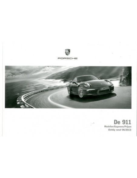 2012 PORSCHE 911 CARRERA HARDCOVER BROCHURE NEDERLANDS