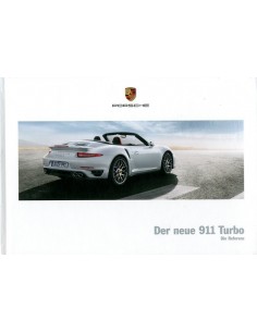2013 PORSCHE 911 TURBO S HARDCOVER BROCHURE DUITS