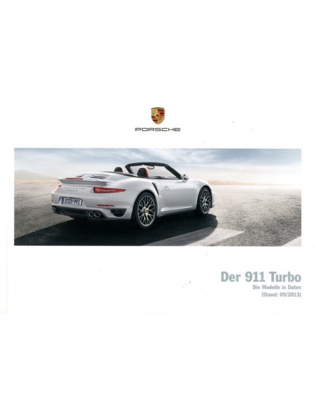 2013 PORSCHE 911 TURBO S HARDCOVER BROCHURE DUITS