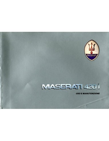 1986 MASERATI 420I INSTRUCTIEBOEKJE ITALIAANS