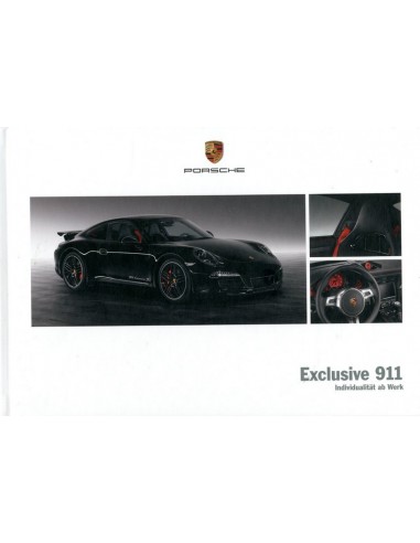 2014 PORSCHE 911 CARRERA EXCLUSIVE HARDCOVER BROCHURE DUITS