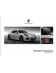 2014 PORSCHE PANAMERA EXCLUSIVE HARDCOVER BROCHURE DUITS