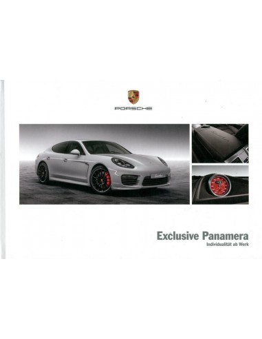 2014 PORSCHE PANAMERA EXCLUSIVE HARDCOVER BROCHURE DUITS