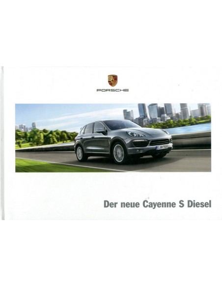 2013 PORSCHE CAYENNE DIESEL HARDCOVER BROCHURE DUITS