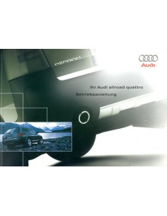 2004 AUDI ALLROAD QUATTRO OWNERS MANUAL GERMAN