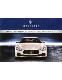 2013 MASERATI GHIBLI BROCHURE NEDERLANDS