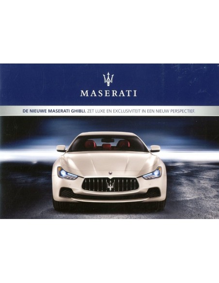 2013 MASERATI GHIBLI BROCHURE NEDERLANDS