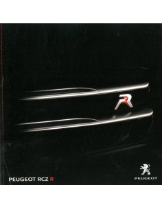 2013 PEUGEOT RCZ R BROCHURE DUITS