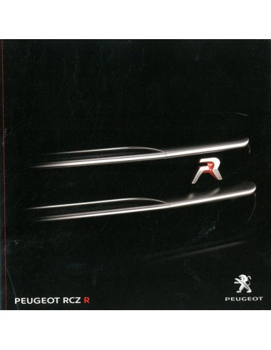 2013 PEUGEOT RCZ R BROCHURE DUITS