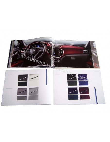 2014 MASERATI GHIBLI HARDCOVER BROCHURE ENGELS