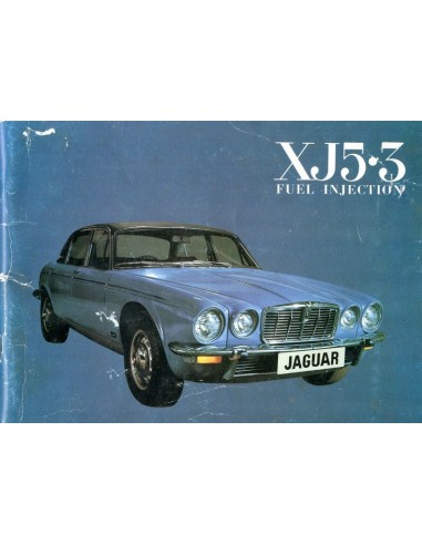 1977 JAGUAR XJ12 5.3 FUEL INJECTION INSTRUCTIEBOEKJE ENGELS