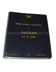1965 JAGUAR 4.2 E TYPE ONDERDELENHANDBOEK ENGELS