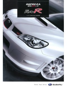 2006 SUBARU IMPREZA WRX STI SPEC C TYPE RA-R PORTFOLIO BROCHURE JAPANS