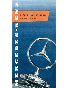 1957 MERCEDES BENZ PROGRAMMA BROCHURE DUITS