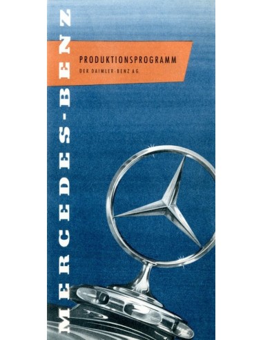 1957 MERCEDES BENZ PROGRAMMA BROCHURE DUITS