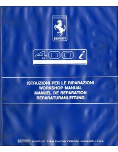 1985 FERRARI 400 I WERKPLAATSHANDBOEK 338/85
