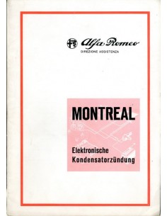 1971 ALFA ROMEO MONTREAL CONDENSATOR ONSTEKEING WERKPLAATSHANDBOEK DUITS