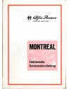 1971 ALFA ROMEO MONTREAL CONDENSATOR ONSTEKEING WERKPLAATSHANDBOEK DUITS