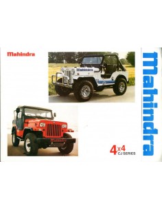 1988 MAHINDRA 4X4 CJ SERIES BROCHURE ENGELS