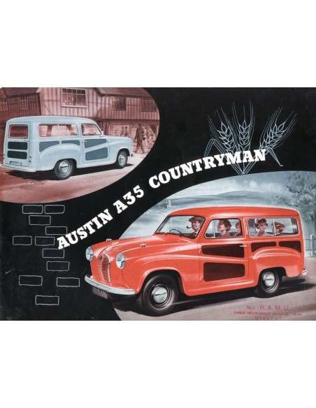 1957 AUSTIN A35 COUNTRYMAN BROCURE NEDERLANDS