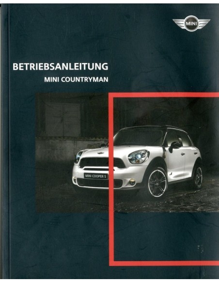2010 MINI COUNTRYMAN HANDLEIDING DUITS