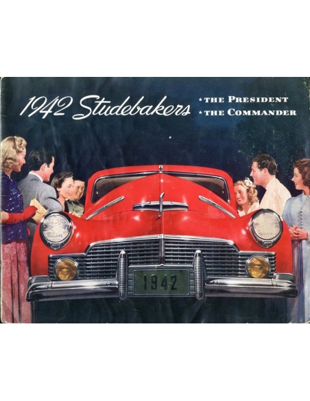 1942 STUDEBAKER PRESIDENT & COMMANDER BROCHURE ENGELS