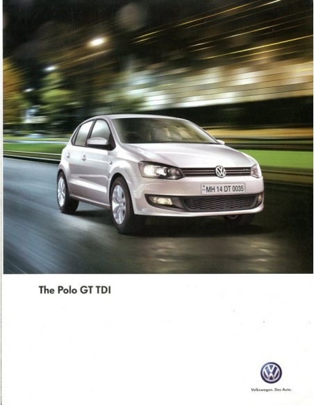 2013 VOLKSWAGEN POLO GT TDI BROCHURE ENGELS