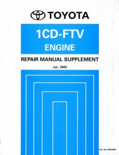 2004 TOYOTA RAV4 1CD-FTV MOTOR WERKPLAATSHANDBOEK ENGELS